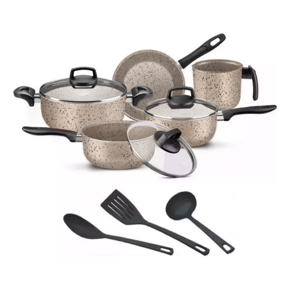 ️ Jogo De Panelas 8 Peças Teflon Antiaderente Frigideira