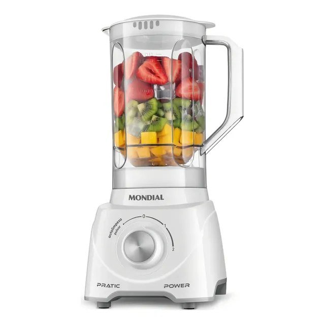 ️ Liquidificador Pratic Power Mondial 550w - L-97-w Branco 127v